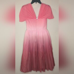 Unique Vintage Pink Ombre Cocktail Dress